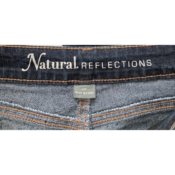 Womens Bass Pro Shop Natural Reflections Denim Blue Jean Straight Leg 12P EUC - Picture 3 of 11